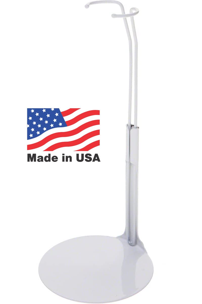 Kaiser Doll Stand 2201 - White Doll Stand for 11" to 12" small-waisted Fashion Dolls like Barbie - Image 1